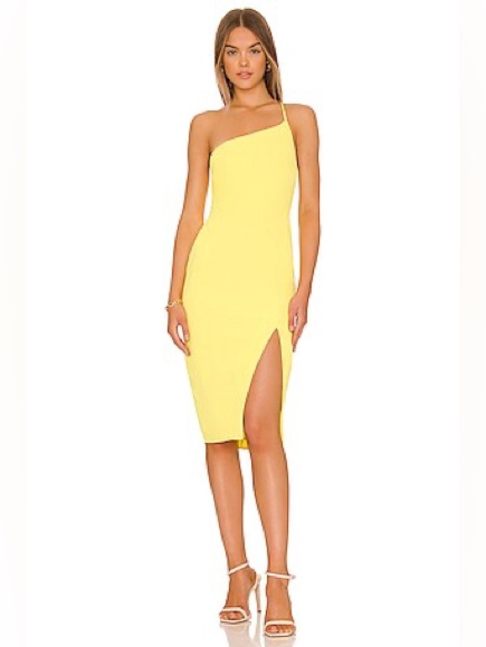 Lover and Friends  LAZO‎ MIDI DRESS in yellow NWT size xs